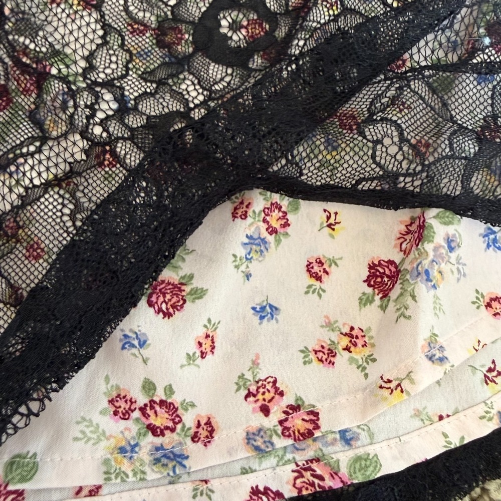 Metaphor Y2K Lace & Floral Fairycore Cami Tank Top Retro Festival - Large - Picture 8 of 11